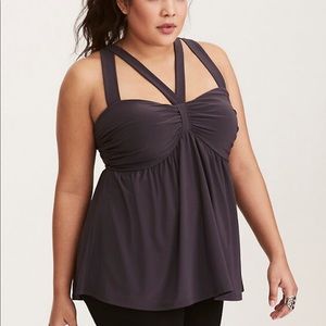 Criss Cross Baby Doll Tank